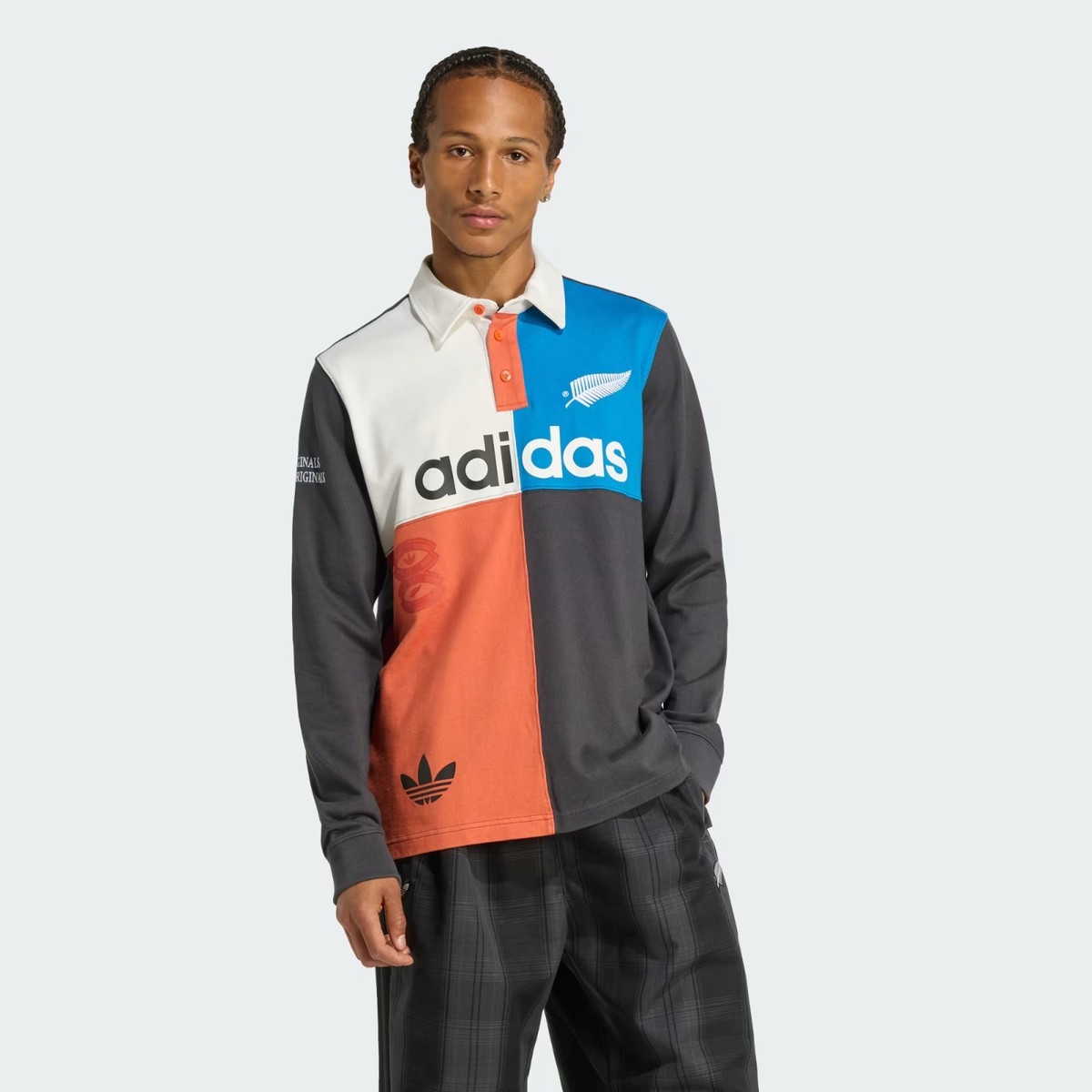 Adidas Originals & All Blacks Men's Heritage Rugby Polo Shirt