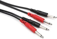 Hosa CPP-206 Stereo Interconnect Cable - Dual 1/4" TS Male to Same - 20'
