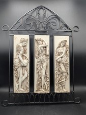 VTG Greek 3 Water Maidens Nymph Wall Plaque R...