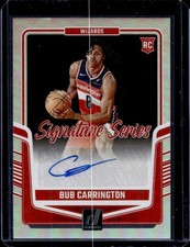2024-25 Panini Donruss Bub Carrington Signature Series RC Auto #SS-BCW Wizards