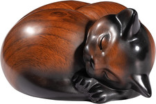 Pet Urns,Sleeping Resin Cremation Cat Urn, Cat Urns for Ashes, Small Animal Urn