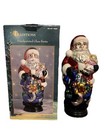 Santa Claus Blown Glass Figure Statue Vintage Y2K 90s Christmas Traditions