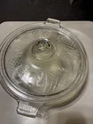 VINTAGE Pyrex Brand Small Covered Casserole with Design on lid S-268-C