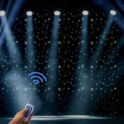 LED Stage Star Sky Background, Stage Background Curtain Set, LED Stage Backdrop