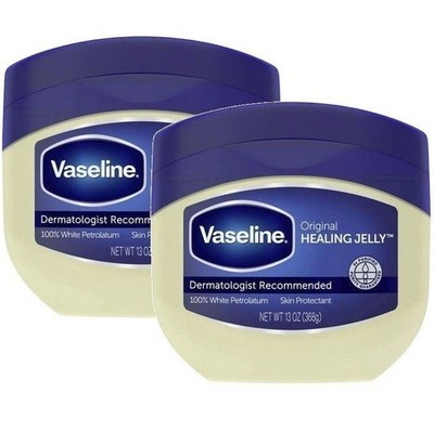 2 Pack Vaseline Original Healing Petroleum Jelly Slugging Skincare 13 oz Each