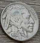 1936-P Buffalo Indian Head Nickel ~ Free Shipping! #3