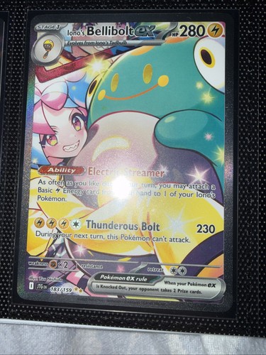 Pokémon TCG Journey Together Iono's Bellibolt EX Full Art Card 183/159