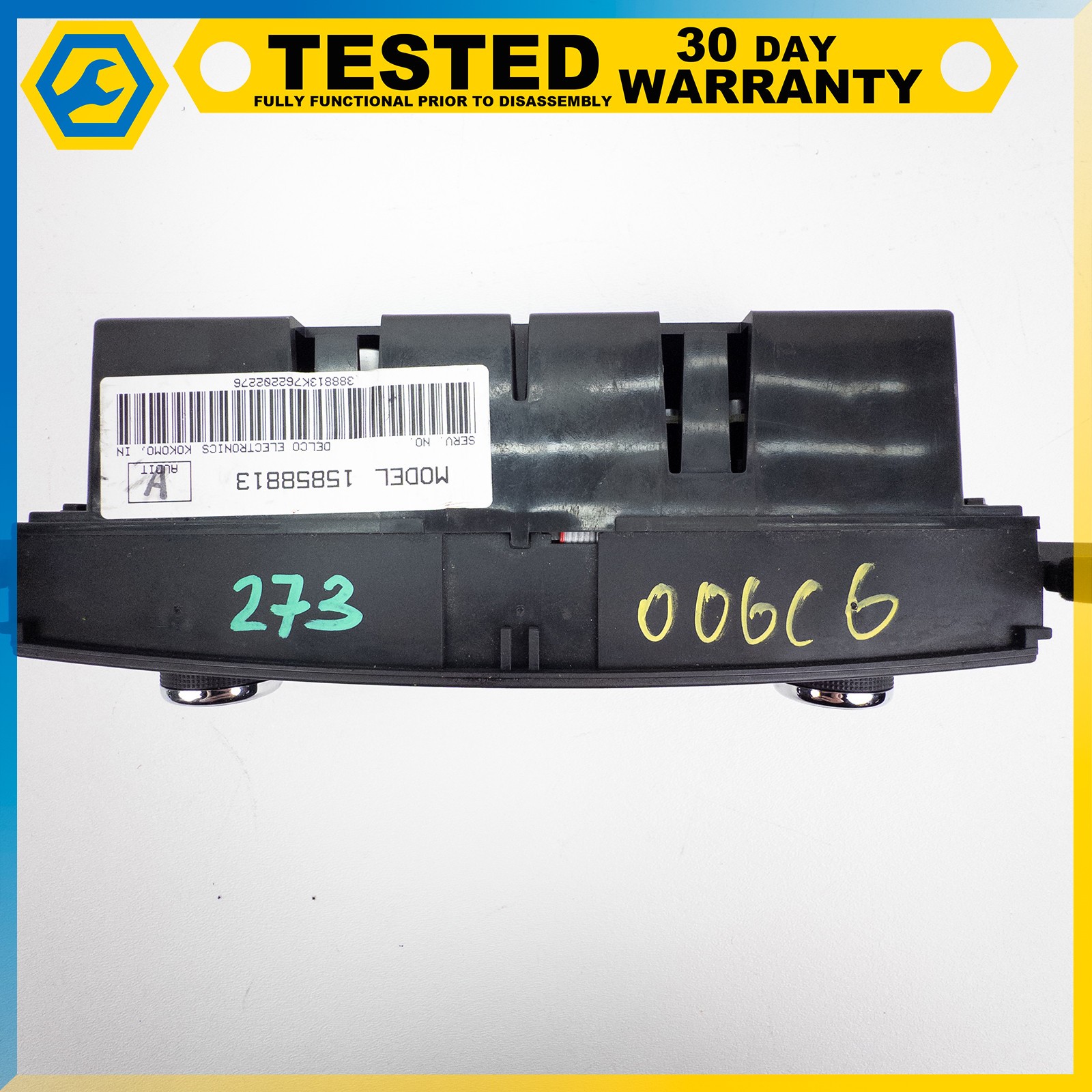 05-13 CHEVROLET CORVETTE C6 DUAL ZONE AC HEATER CLIMATE CONTROL SWITCH BLACK OEM