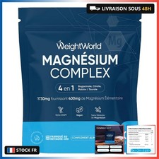 Complexe de Magnésium 4-en-1 avec Magnesium Bisglycinate, Citrate, Malate et Tau