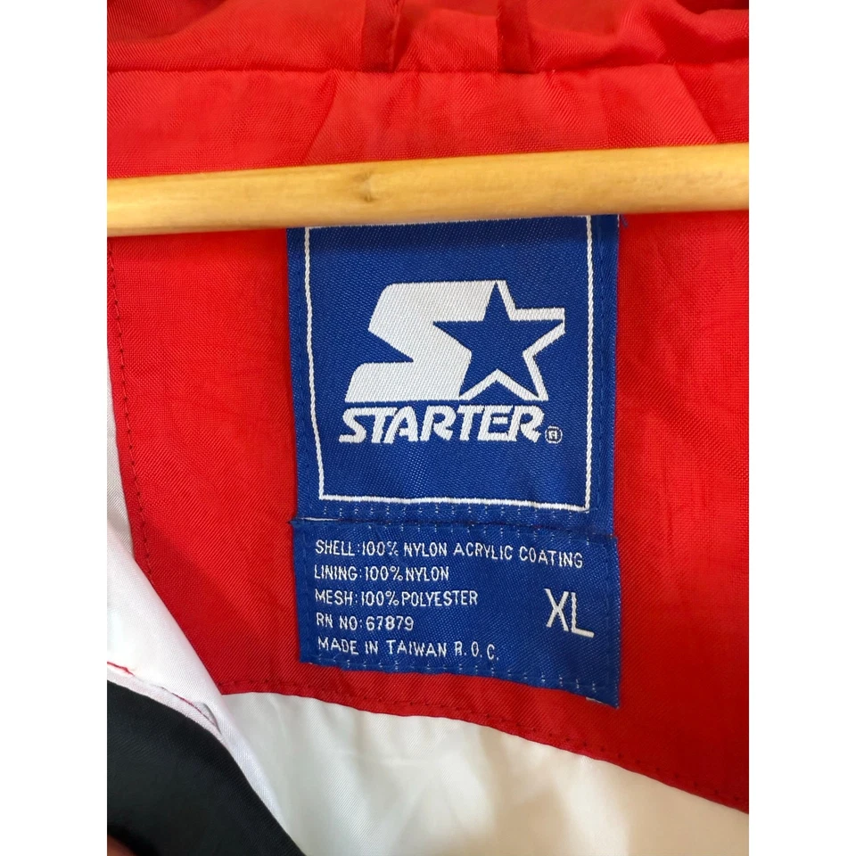 Pullover de Colección Años 90 STARTER NCAA Universidad Indiana HOOSIERS Logo Rayas 1/4 Cremallera XL Foto 2 de 4