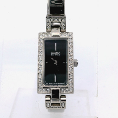 Ladies Citizen EG2380-57E Eco-Drive Silhouette Crystal Accented Bangle Watch