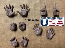 1/12 Scale Hand x 10 Dark For 6" PHICEN TBLeague Marvel Legend SHF Male Figure