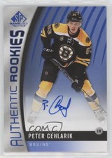 2017-18 SP Game Used Authentic Rookies Blue Auto Peter Cehlarik #136 Auto xp6