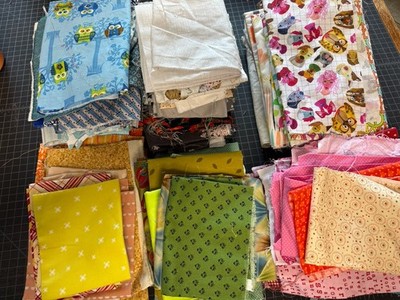 Almost 11 Lbs Of Fabric Moda Riley Blake AGF Andover Manpower And More