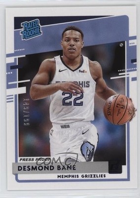 2020 Donruss Rated Rookies Press Proof Purple /199 Desmond Bane Rookie RC 0w30