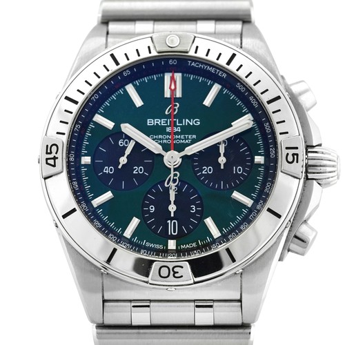 BREITLING Chronomat B01 42 AB013410L1A1 AB0134 Automatic Green...