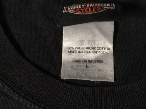 Road To Freedom Harley Davidson Lisle IL Men's T-shir Size L Black - Picture 8 of 16