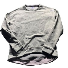 NoBull Womens XS Olive Green Crewneck Sweatshirt Pullover Performance hi low
