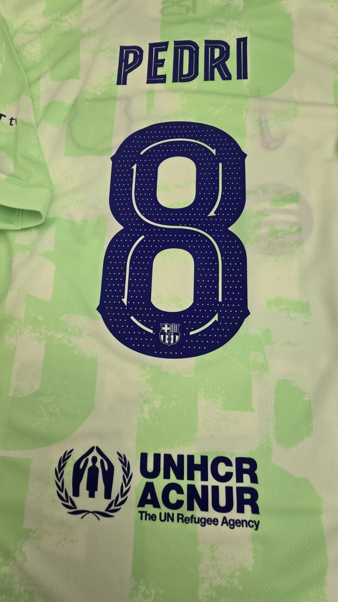 2024/25 Nike Barcelona #8 PEDRI UCL Stadium Third Soccer Jersey
