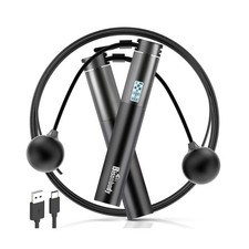 Smart Jump Rope Fitness Skipping Rope with App   2 Function Modes  .