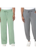 AnyBody Women's 2-Pack Cozy Knit Pants Eucalyptus/Charcoal