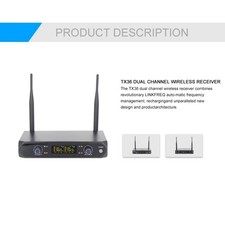 Wireless Microphone System With 2 Handheld Mic VHF UHF Wireless Microphone VZMJ