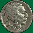 1923-S Buffalo Nickel Fine F Coin, Scratched #37019
