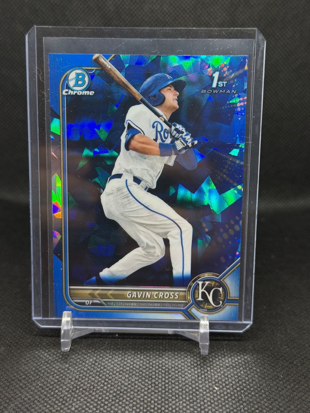 Gavin Cross 2022 Bowman Draft Chrome Sapphire 1st Bowman #BDC-6 Royals
