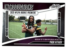 ROOKIE CARD MATTHEW GOLDEN & SAVION WILLIAMS Packers 2025 Absolute INDRODUCTIONS