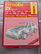 Citroen ZX (Petrol) 1991-1994 Haynes Owners Workshop Manual