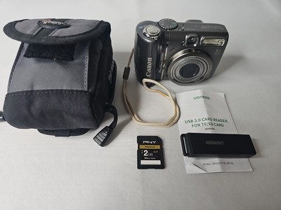 Canon PowerShot A590 IS   8.0MP Digital Camera   Used w/ 2GB SD Card - TESTED