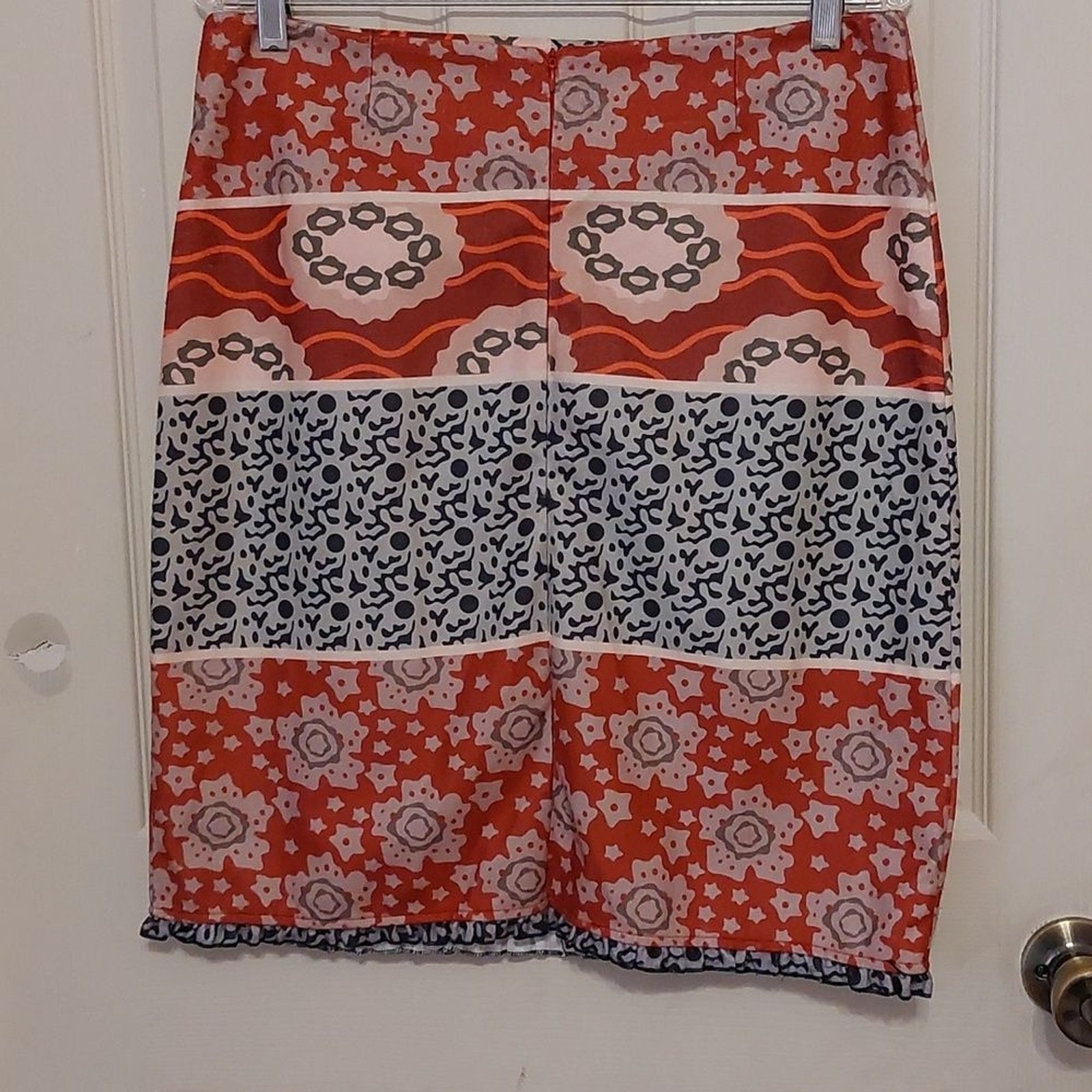 MISSLOOK Multicolor Patchwork Pattern Pencil Skir… - image 2