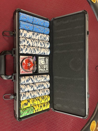 Paulson Casino chip set. ￼ Obsolete casino and card room mix. 