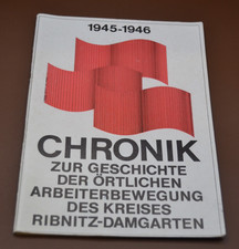 Chronik Geschichte &ouml;rtliche Arbeiterbewegung 1945-46 Ribnitz-Damgarten 1979 DDR