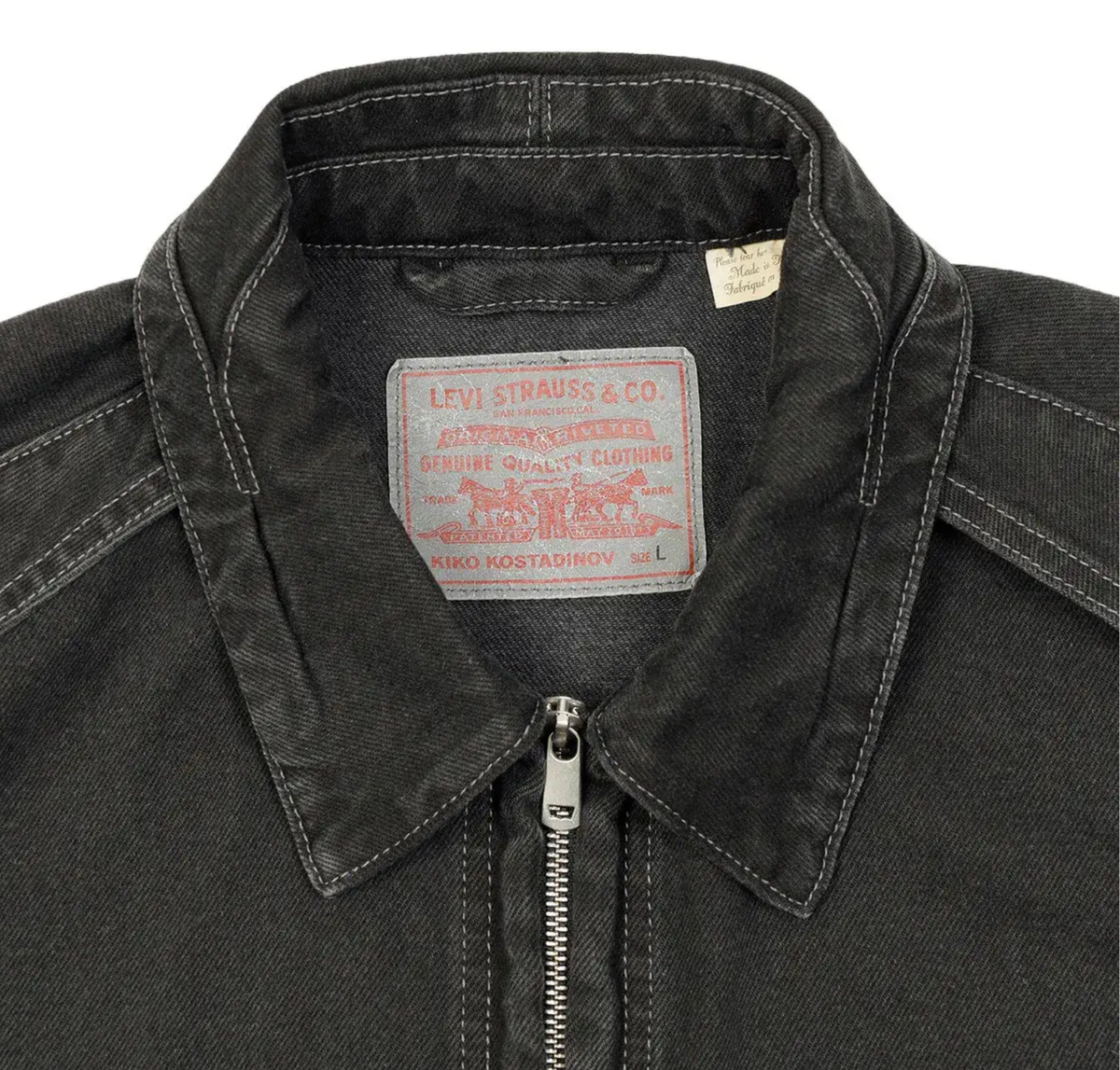 Kiko Kostadinov × Levi's Articulate Darted Jacket – Black Denim | eBay