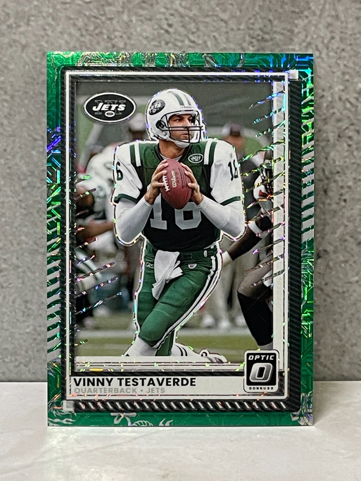 2025 Donruss Optic Dragon #159 Vinny Testaverde (#'d/24)