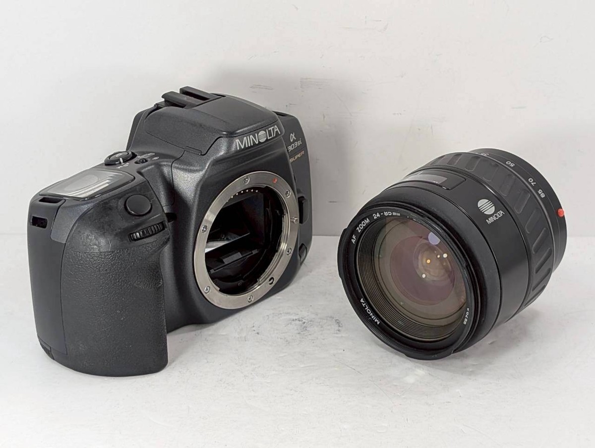 Exc+5] Minolta α Alpha 303 si SUPER Film Camera + AF Zoom 24-85mm