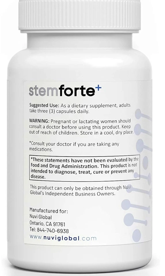 Suplementos de células-tronco e telômeros Stemforte Plus 90 cápsulas novo lacrado - Imagem 3 de 4