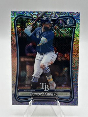 Junior Caminero 2026 Bowman Chrome #59 Mojo Refractor Tampa Bay Rays