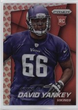 2014 Panini Prizm NFL Shield Logo Prizm 49/75 David Yankey #298 Shield 14dh