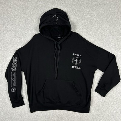 Thirty Seconds To Mars Hoodie Monolith Tour Double Sided Sleeve Hit Black XL Y2K