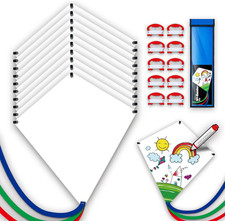 DIY Own Colored Kite,Blank Diamond Kites for Boys and Girls Are Easy to Fly,Craf