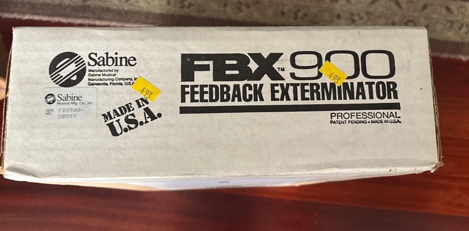 Sabine Fbx 900 Feedback Exterminator New In Box  - Image 3 of 3
