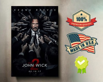 John Wick Chapter 2 (2017) 8x12 Metal Movie Poster   