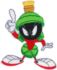 Patch - C&D Visionary Looney Tunes Marvin Martian 3.3"x4.1" Iron-On Embroidered