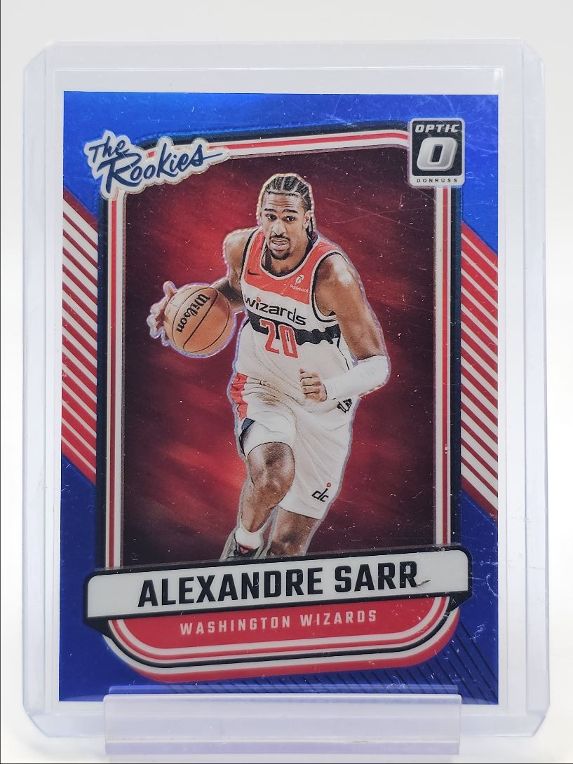 ALEXANDRE SARR 2024-25 DONRUSS OPTIC THE ROOKIES BLUE PRIZM RC /49 Q0836