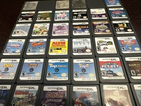 Nintendo 3DS Pearl Pink Handheld Console Bundle w/ Charger + 54 Games + 4GB SD