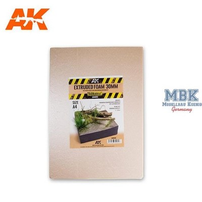 AK Interactive S.L. AK-8099 Extruded Foam 30mm size A4