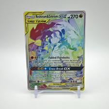 Reshiram & Zekrom GX 259/236 Cosmic Eclipse Rainbow Full Art Holo on eBay