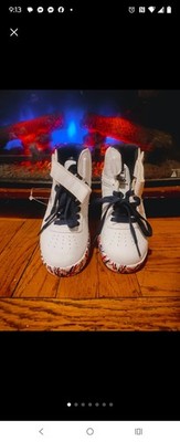 BOY OR GIRL FILA WHITE, RED, BLUE HIGH TOP SNEAKERS SIZE 13.5